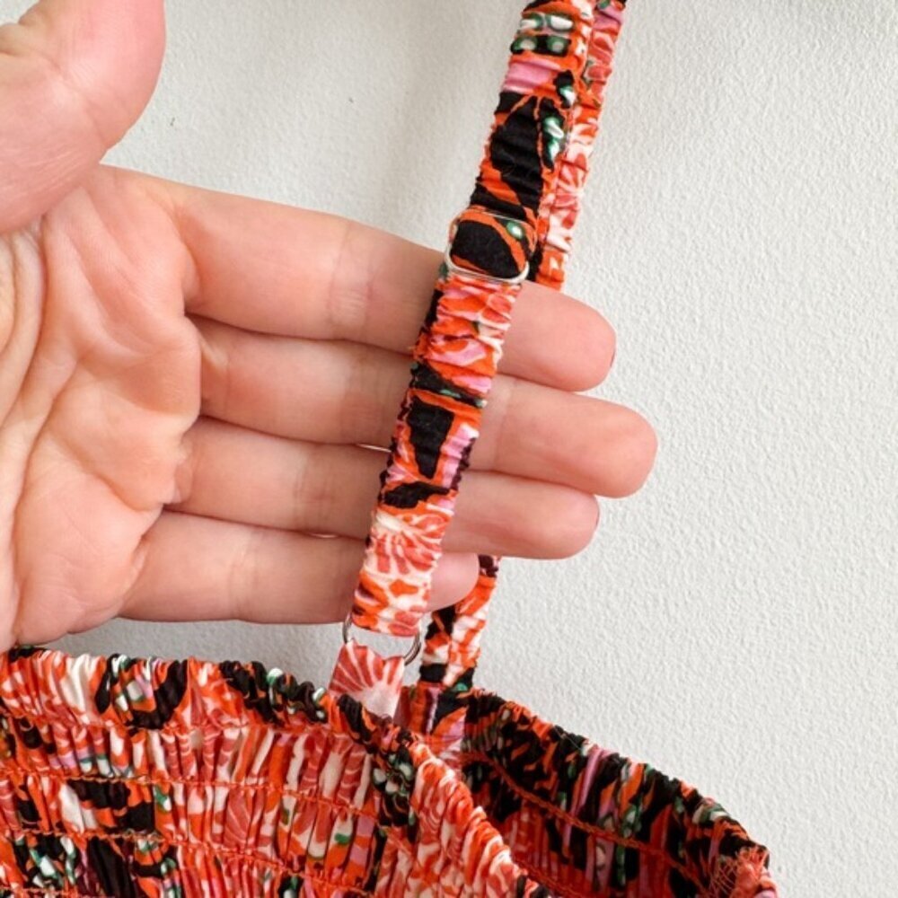A.L.C. • Adriana Dress in Orange/Rose Multi • 0 - Picture 8 of 14